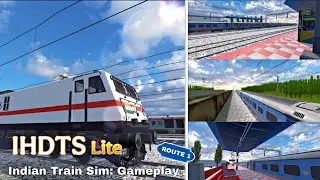 Indian Heavy Duty Train Simulator Lite | Route 1 Gameplay Test | Realistic Indian Railway Game.