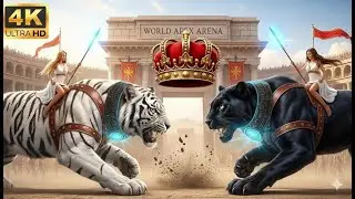 🎬WHITE TIGER 🐅 vs BLACK PANTHER 🐆 |World Apex Arena 2026|4K #WorldApexArena#WhiteTigerVsBlackPanther