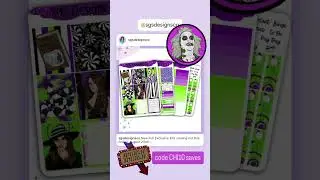 ALL NEW TOMORROW @sgsdesignsco and code CHI10 saves! #creativeplanning #plannerstickeraddict