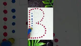 B letter Satisfying ASMR | #shorts #art #asmr #satisfying