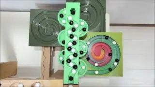 Marble Run Race ASMR ✨ 3D printed track + Snake-shaped wooden track + square track