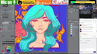 #ColorMeCollab 10 | Full Stream | Part 1 | Clip Studio Paint | Wacom