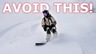 Avoid Getting Stuck In Powder - Improve Your Snowboarding