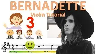 IAMX - Bernadette sheet music and easy violin tutorial