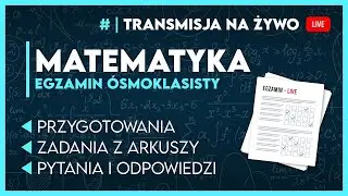 🔴[LIVE] JUTRO PRÓBNY EGZAMIN ÓSMOKLASISTY OPERON 2026 - MATEMATYKA - #egzaminosmoklasisty2026