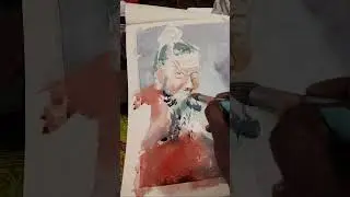 Sadhu Portrait watercolor //@krishnamohanartist7 // 
