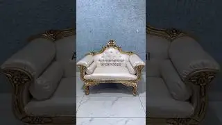 Royal wedding stage sofa for brideN groom in teak wood. #weddingsofa #woodensofa #teakwoodfurniture