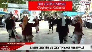 MUT Zeytin Festivali Coşkuyla Kutlandı #nilrtv  #mut