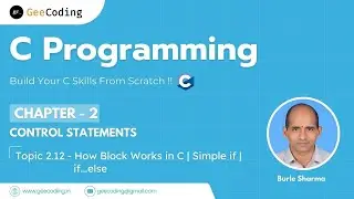 2.12 &ndash; How Block { } Works in simple if & if&hellip;else | Bigger Number Program |  New Series