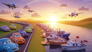Twinkle Twinkle Little Wheels Song for Kids | Vehicle Song for Kids, Nursery Rhymes & Baby Music 🚦🎶👶