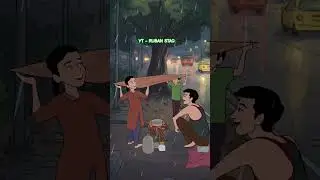 Rain is not same for everyone 😔💔#shorts #shortvideo #animation #tranding #cartoon #sad #subscribe