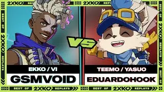 2XKO ▰ GSMVOID (Ekko / Vi) vs EDUARDOHOOK (Teemo / Yasuo) ▰ High Level Replay