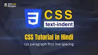 css paragraph first line spacing, Text indent css (Hindi)