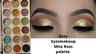 Miss rose glitter eyeshadow palette | eyemakeup using affordable products |