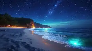 🌊 Starry Night Ocean Waves &ndash; 8 Hours of Relaxing Beach Sounds for Sleep, Meditation & Relaxation