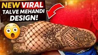 Talve mehandi design // Feet mehendi design// viral mehndi design // #viralvideo #viral