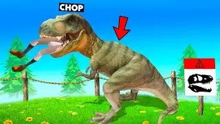 CHOP ATE ME 1000 TIMES WHEN HE BECAME T REX INSIDE ZOO