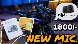 DJI action 4 camera ke 🧐liye wireless mic🎙️mil Gaya🔥🔥// Digitek DWM-103 MINI //#yamaha#monstervlog27