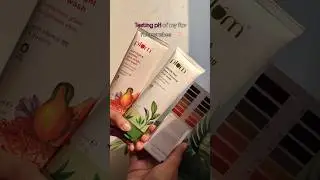 Plum facewash pH testing| what should I test next?? #phtester #facewash #skincareph#viralshorts#plum