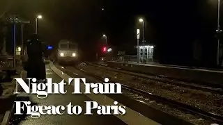Night train from Figeac to Paris