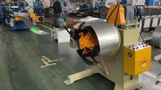 Top hat channel purlin roll forming machine for india market Hat Section Channel Roll Former Machine