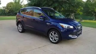West TN 2014 Deep Impact Blue 2014 Ford Escape Titanium Nav Sunroof Ecoboost for sale info www sunse