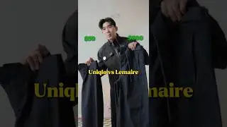 Uniqlo barrel leg pants VS Lemaire twisted pants