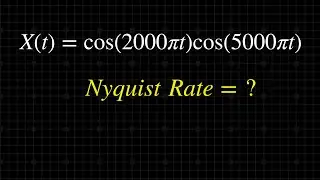 Solved problem On Nyquist Rate | Sampling frequency Solved Problem