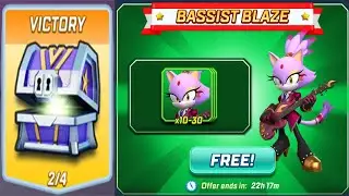 Sonic Forces Speed Battle - Bassist Blaze Event Free cards - Open Platinum Chest Gameplay