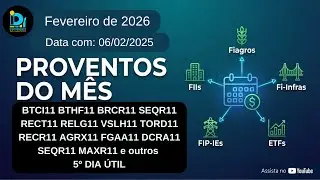 HCTR11 e DEVA11 v&atilde;o pagar menos, Proventos de Fevereiro BTCI11 BTHF11 BRCR11 RECT11 RELG11 e outros