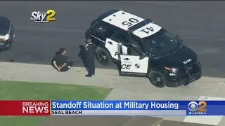 Standoff At Military Housing Near Naval Base In Seal Beach