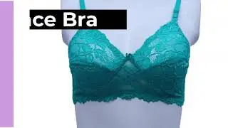 Floral Lace Net Fancy Bra