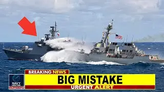 Российский военный корабль спровоцировал американский эсминец &mdash; и вот что произошло... | Navy Vector