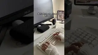 Mofii keyboard with mouse for work from home 🤍✨⌨️👩🏻&zwj;💻 #keyboard #workfromhome
