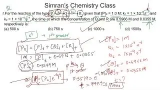 GATE Chemistry Previous Year Questions Part16|GATE|CSIR-NET|BARC|IIT JAM|Simran's Chemistry Class