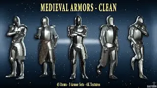 Medieval Armor Sets - Clean Bundle Showcase