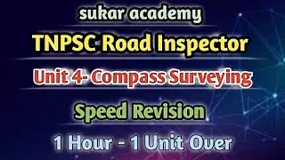 TNPSC Road Inspector Speed Revision || Compass Surveying || TNPSC Road Inspector
