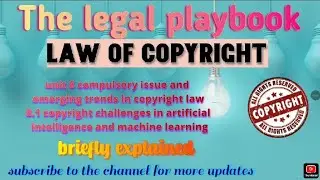 Registration and regulatory framework procedure for copyright registration