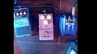 BOSS CH-1 vs NUX analog Chorus vs Danelectro FAB Chorus (no talk)