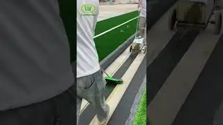 Fast Turf Installation! Watch the Transformation⚡🔥#artificialgrass #artificiallawn #TurfInstallation