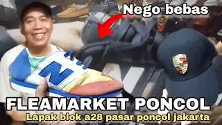 GAK NEGO RUGI‼️ LAPAK BRANDED SEPATU SECOND TAS KULIT TOPI SEMUA ADA DI PASAR LOAK PONCOL