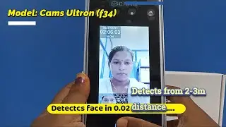 Advanced Face Recognition Attendance System (Model: Cams Ultron Multiface - F34)