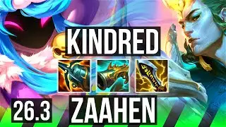 KINDRED vs ZAAHEN (JGL) | Perfect KDA: 12/0/6 | EUW Diamond | 26.3
