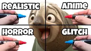 Drawing Flash From Zootopia &mdash; 4 Incredible Styles!