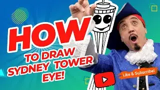 How to Draw Sydney Tower Eye, Captain Colorwave, Sydney Harbour, Australia 4K