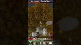 Our First Raid!!! #minecraft #makecreatebuild #gaming #minecraftbuilding #minecolonies