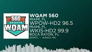 WQAM Miami / WPOW-HD2 Miami / WKIS-HD2 Boca Raton, FL Legal ID (Florida Panthers In-Game)(6/4/25)