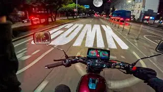 CDMX DE MADRUGADA EN MOTO | Honda Cgl 125