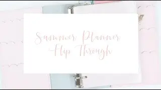 One Last Summer Planner Flip Through! | FoxyFix
