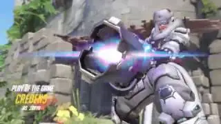 Overwatch - Zarya gets walled off by Mei, still gets it